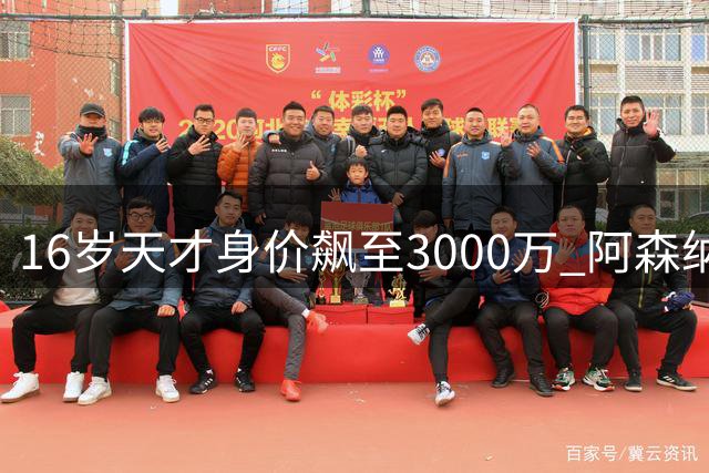 16岁天才身价飙至3000万 阿森纳小将创英超纪录